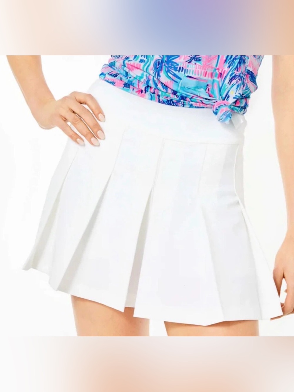 LILLY PULITZER LUXLETIC Frazer Culotte Style Skort size 6